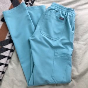 Figs Yola Skinny Scrub Pant- Sea Foam Color